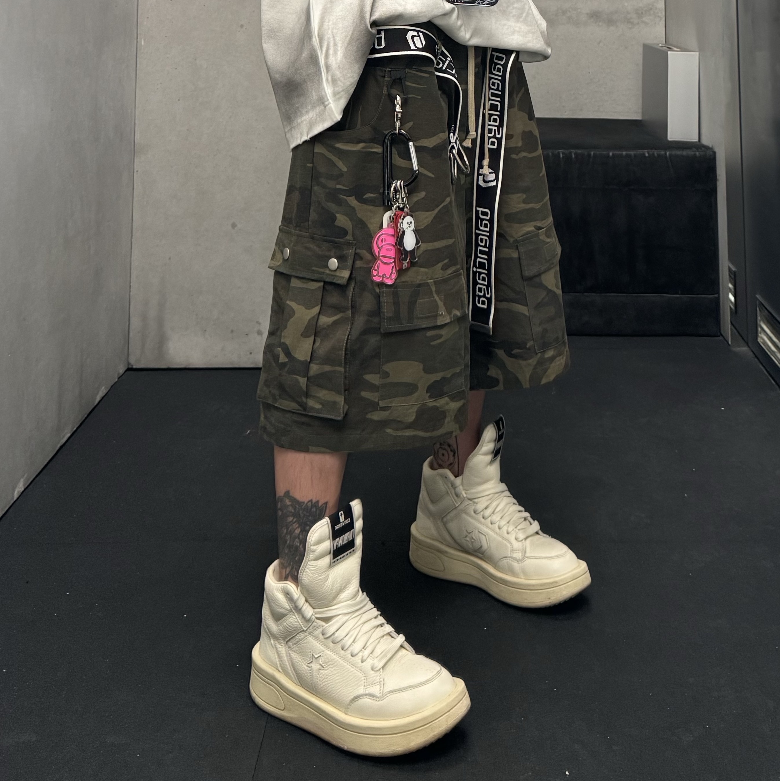 Converse x Drkshdw Turbowpn Egret 착용 스타일