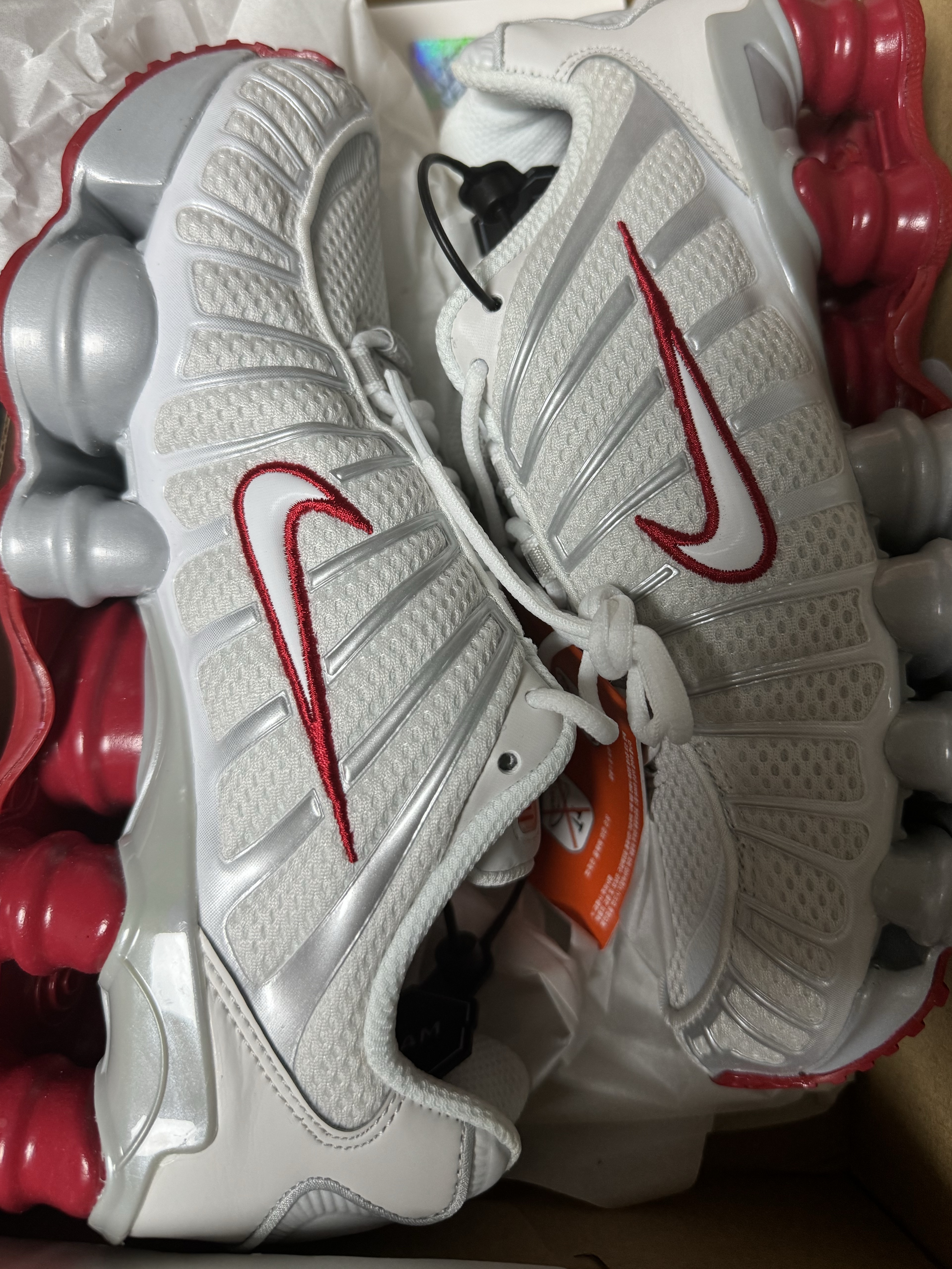 (W) Nike Shox TL Platinum Tint 착용 스타일