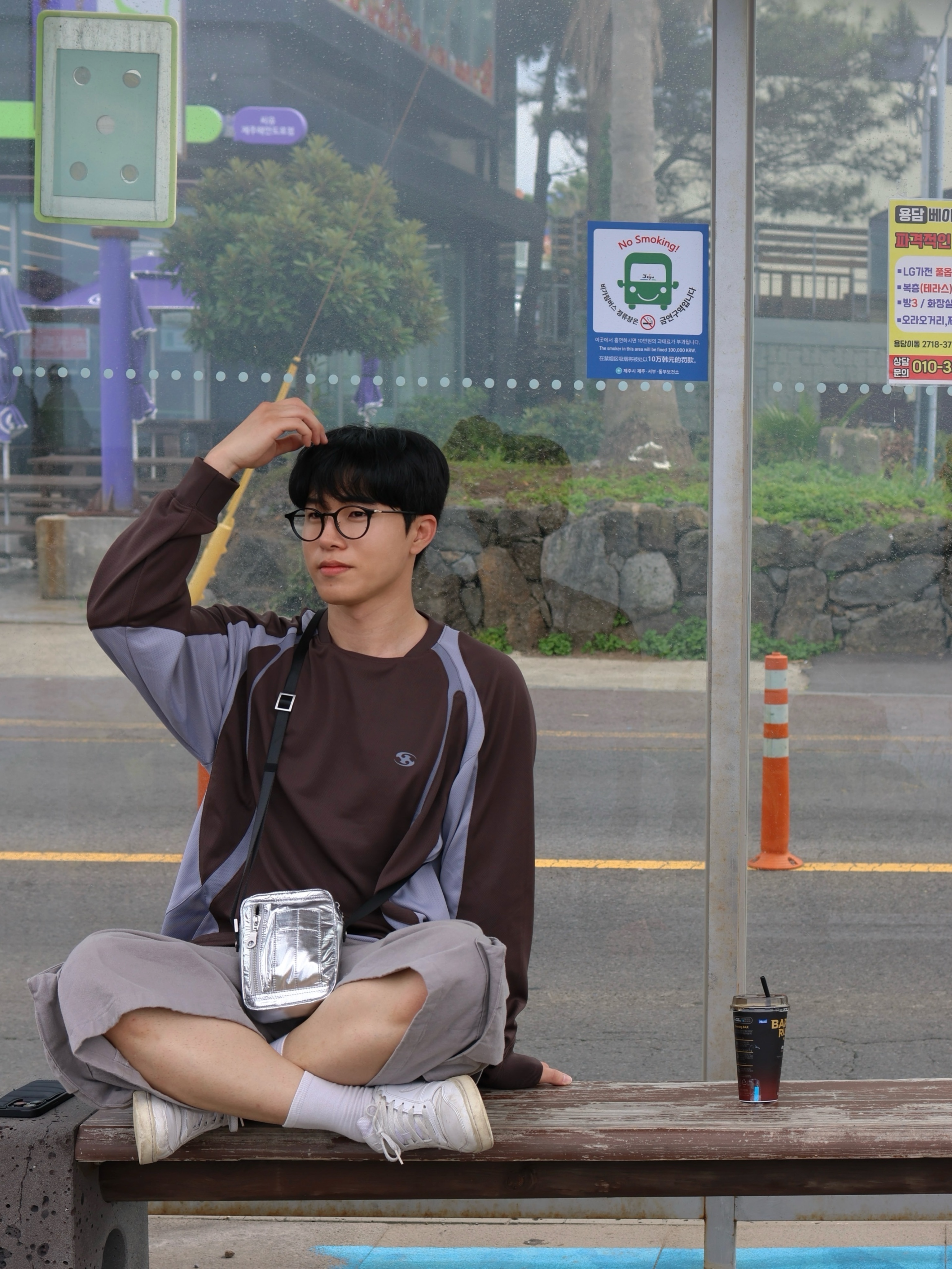 Sansan Gear Slash Jersey Brown - 23FW, Nike Air Force 1 '07 Low White 착용 스타일 - 6