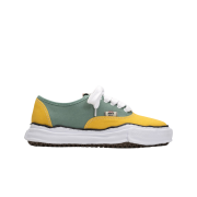 Maison Mihara Yasuhiro Baker OG Sole Bicolor Canvas Low-top Sneakers Yellow Green