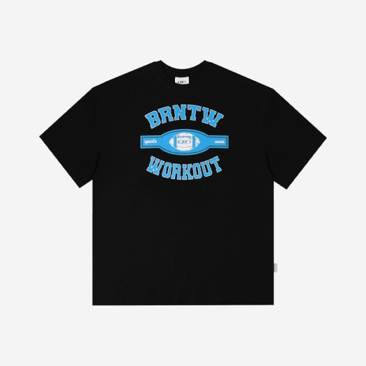 본투윈 BRNTW 워크아웃 오버 핏 티셔츠 블랙