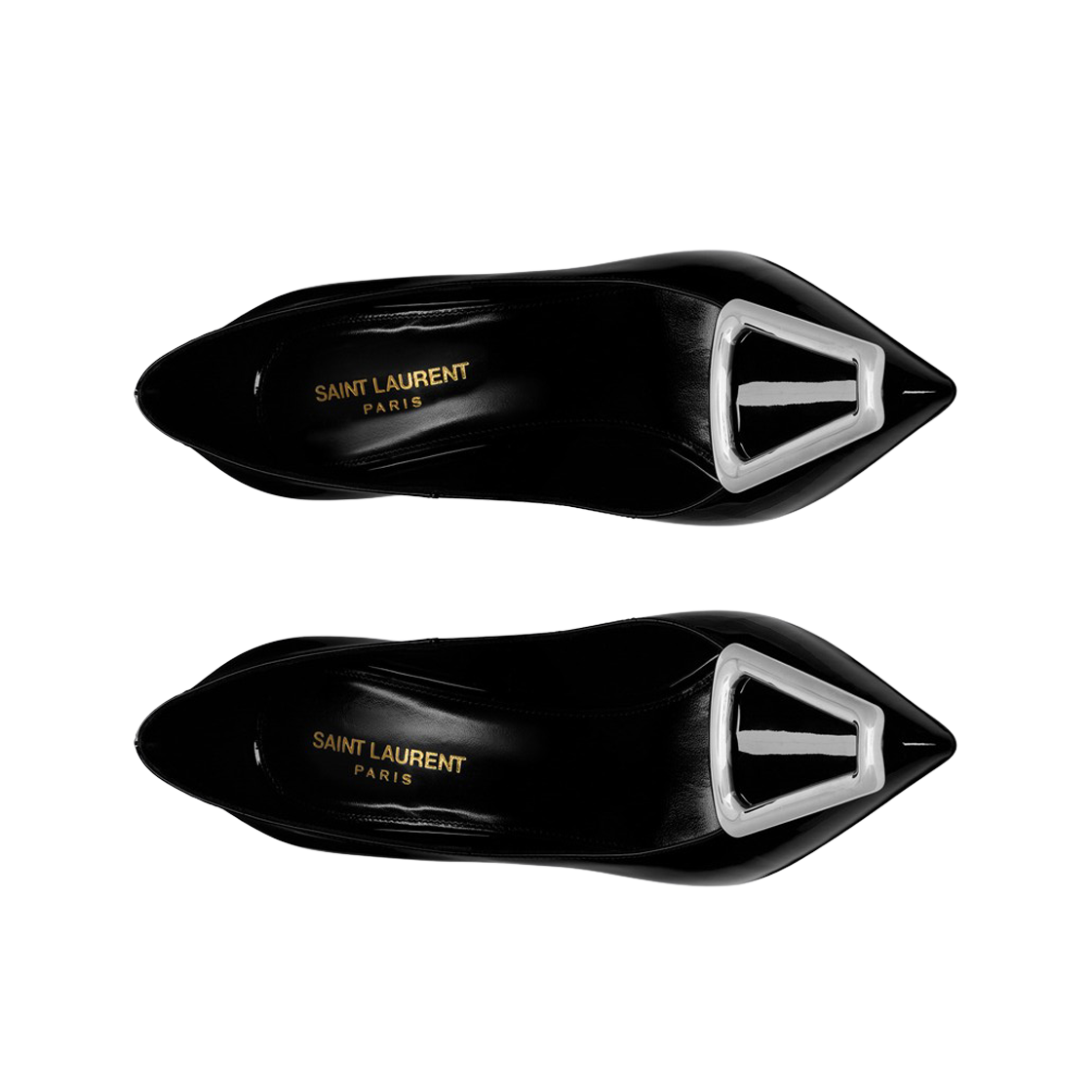 (W) 생로랑 애비뉴 펌프 페이턴트 레더 블랙((W) Saint Laurent Avenue Pumps In Patent Leather Black) - 2