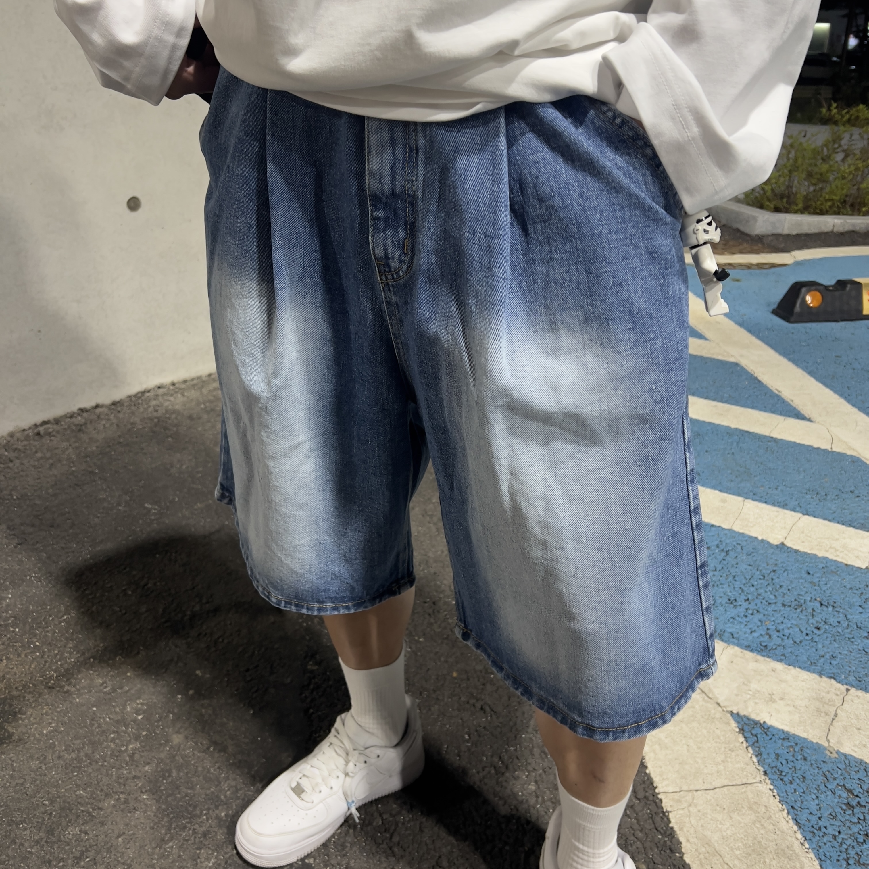 Nike Air Force 1 '07 Low White, Nike x Supreme Air Force 1 Low White 착용 스타일 - 2