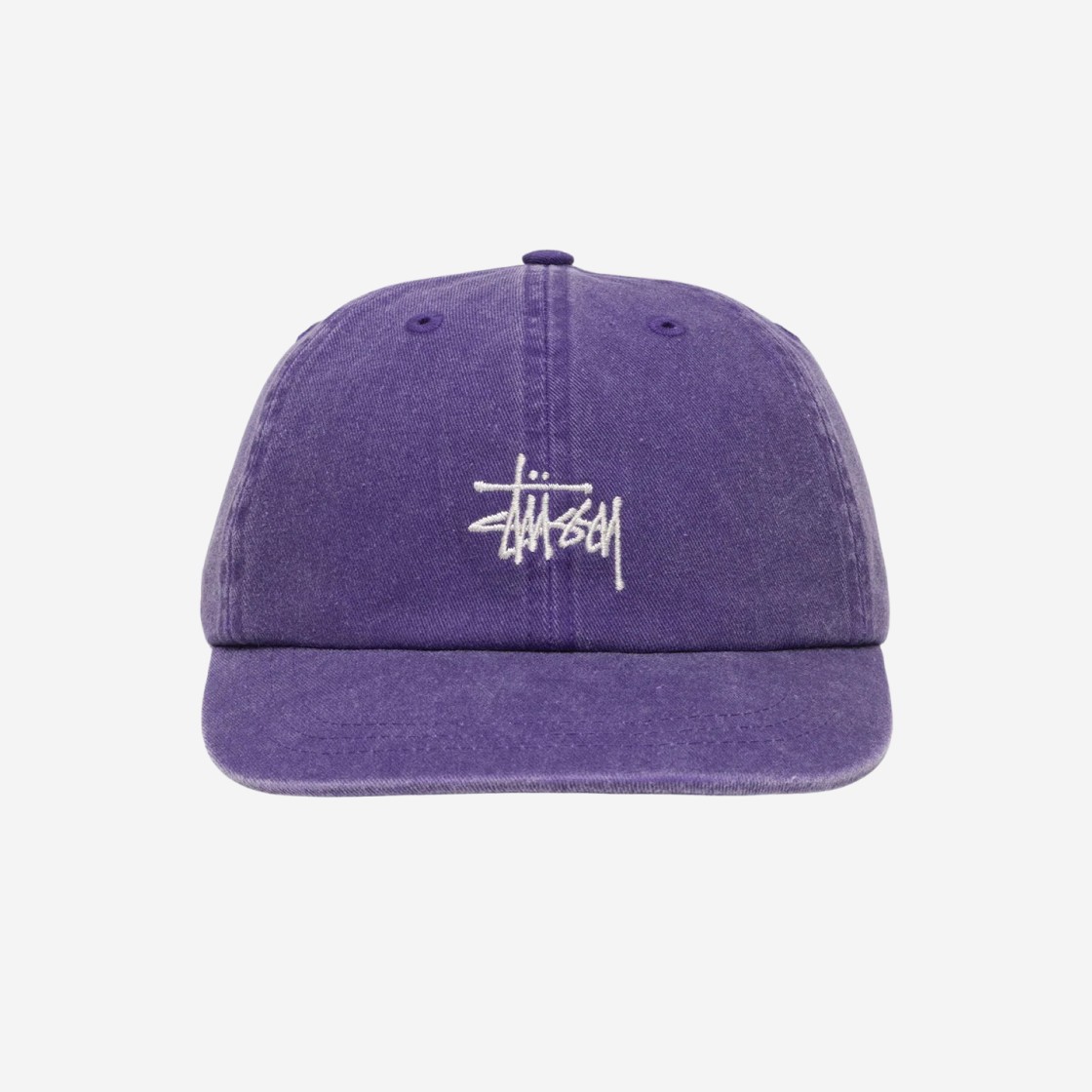 Stussy Low Pro Basic Washed Strapback Grape 상세 이미지 1