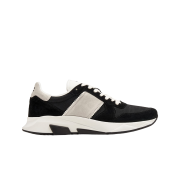 Tom Ford Suede Technical Fabric Jagga Sneakers Black White