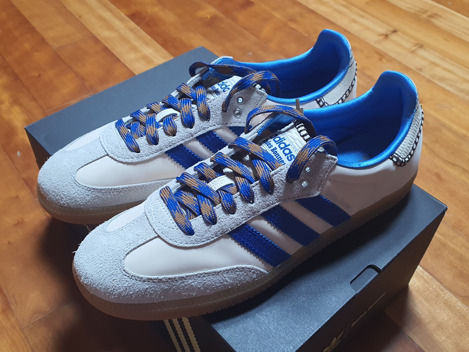 Adidas x Wales Bonner Samba Wonder Clay Royal Blue 착용 스타일 - 5