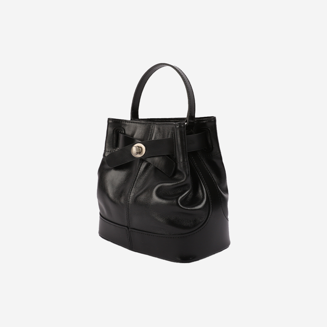 아포아 코퍼 버킷 백 블랙(APOA Coupure Bucket Bag Black) - 2