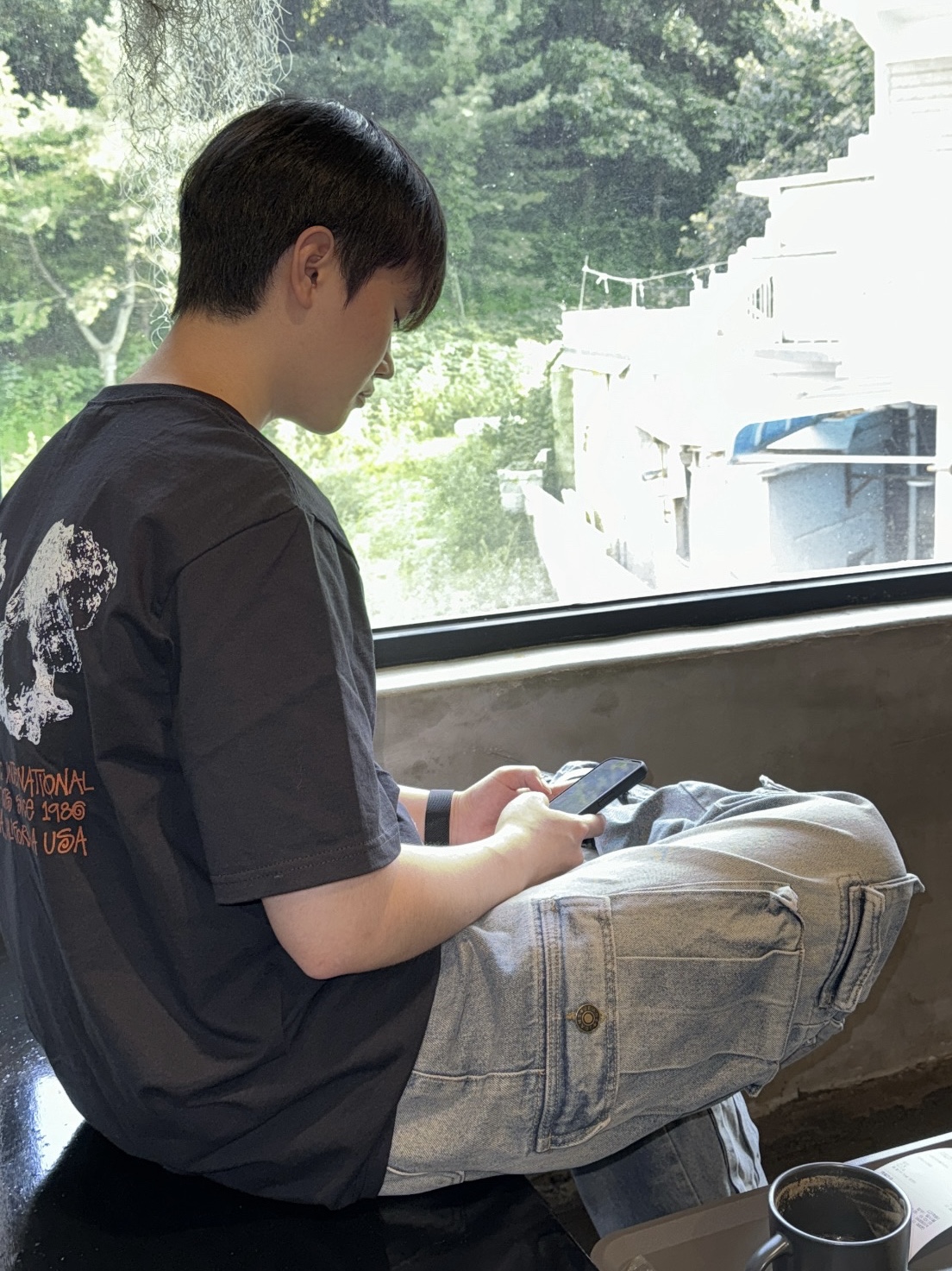 Stussy Shells T-Shirt Black, New Balance 1906R Black Silver Metallic 착용 스타일 - 1
