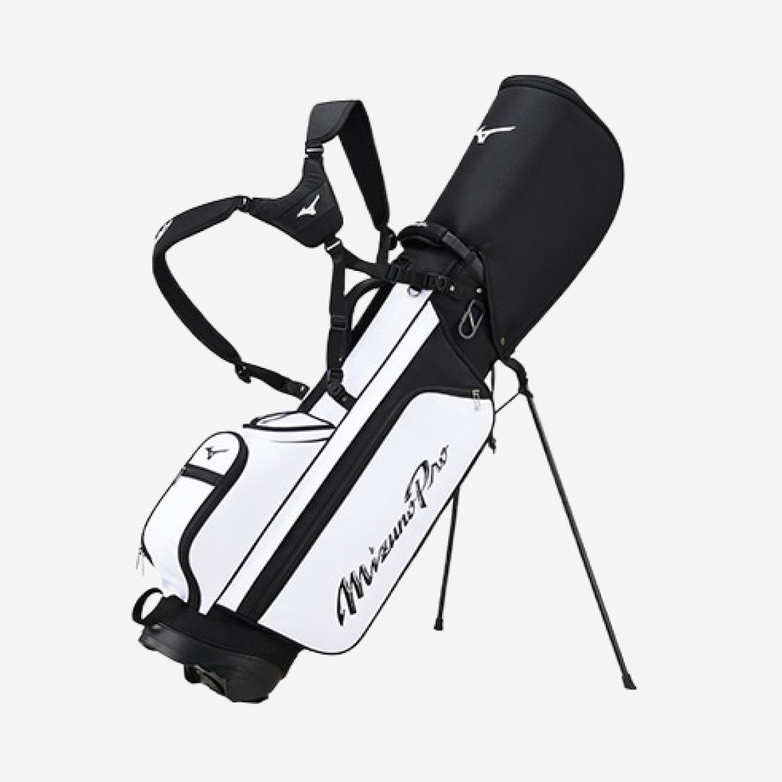 Mizuno Pro Stand Bag White 상세 이미지 1