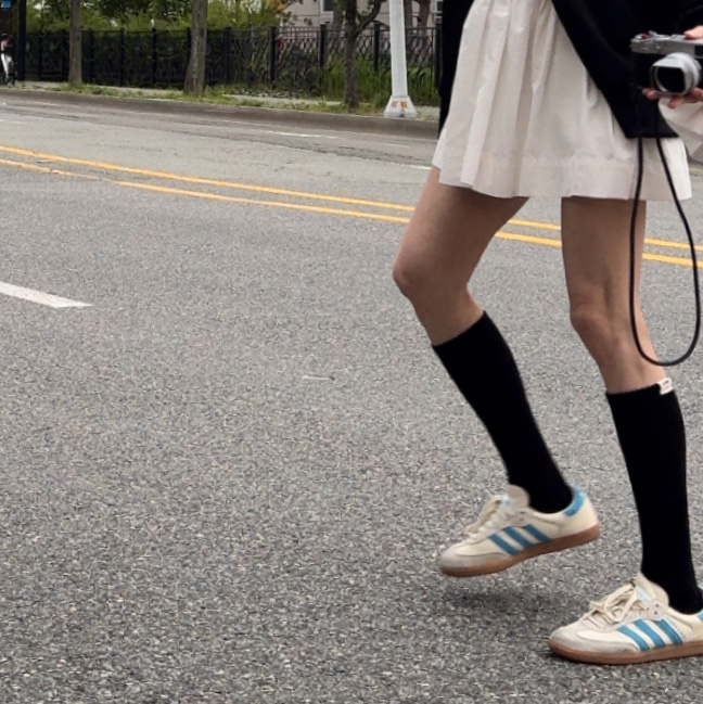Adidas Adicolor Classics Firebird Track Top Black - US Sizing, Adidas x Sporty & Rich Samba Cream Blue 착용 스타일 - 2