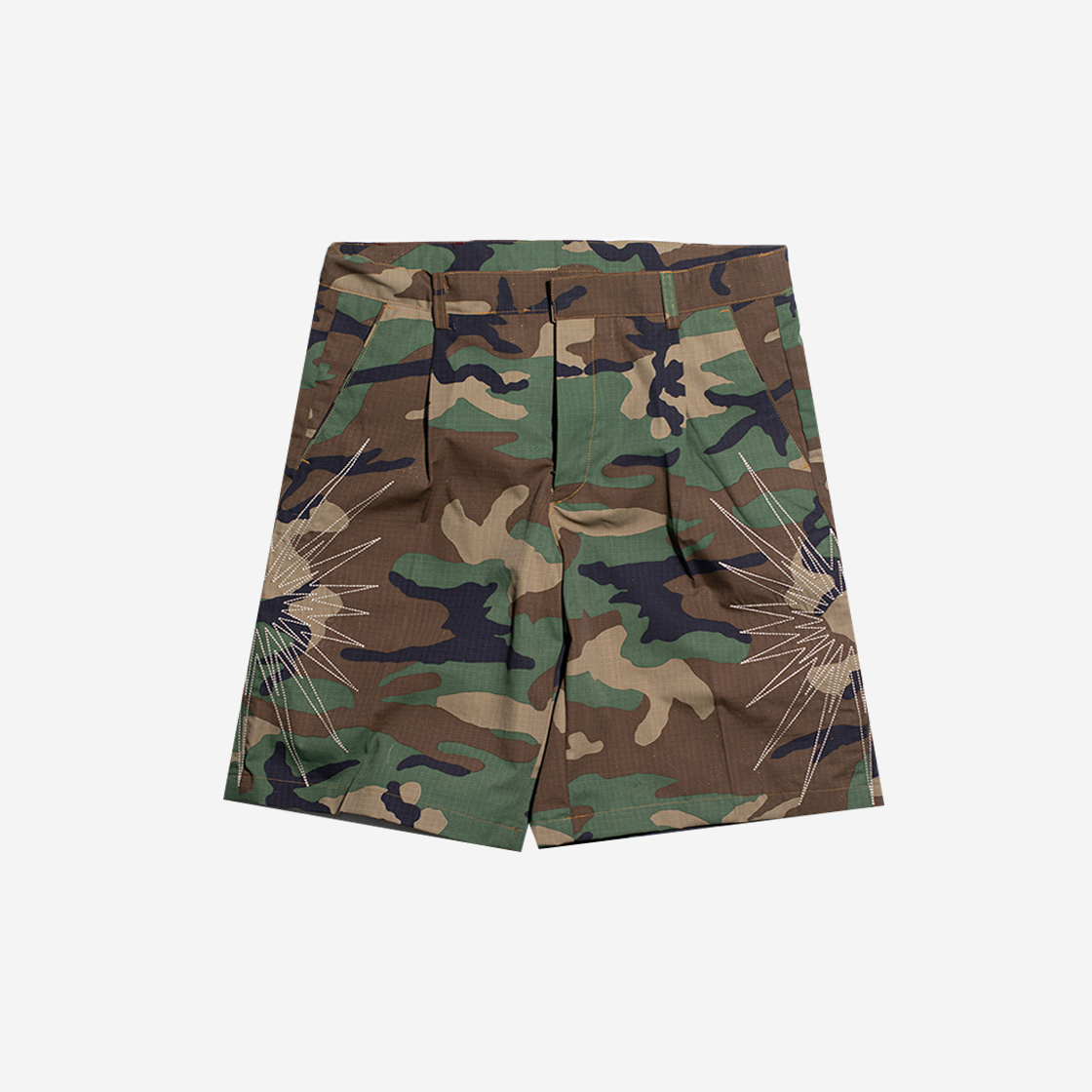 24ep2pt006WE Gatherlazy Ripstop Camouflage Western Shorts