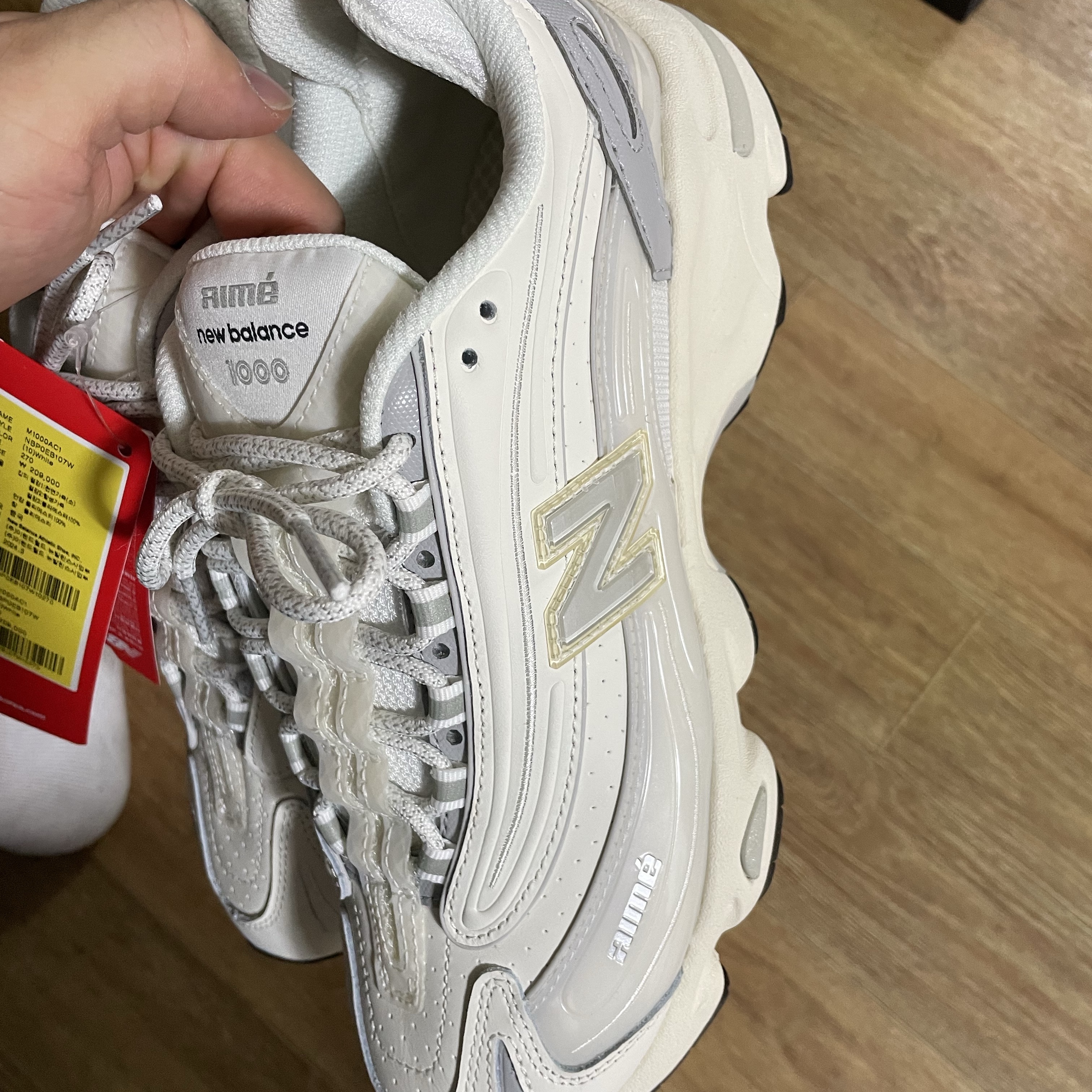 New Balance x Aime Leon Dore 1000 White 착용 스타일 - 1