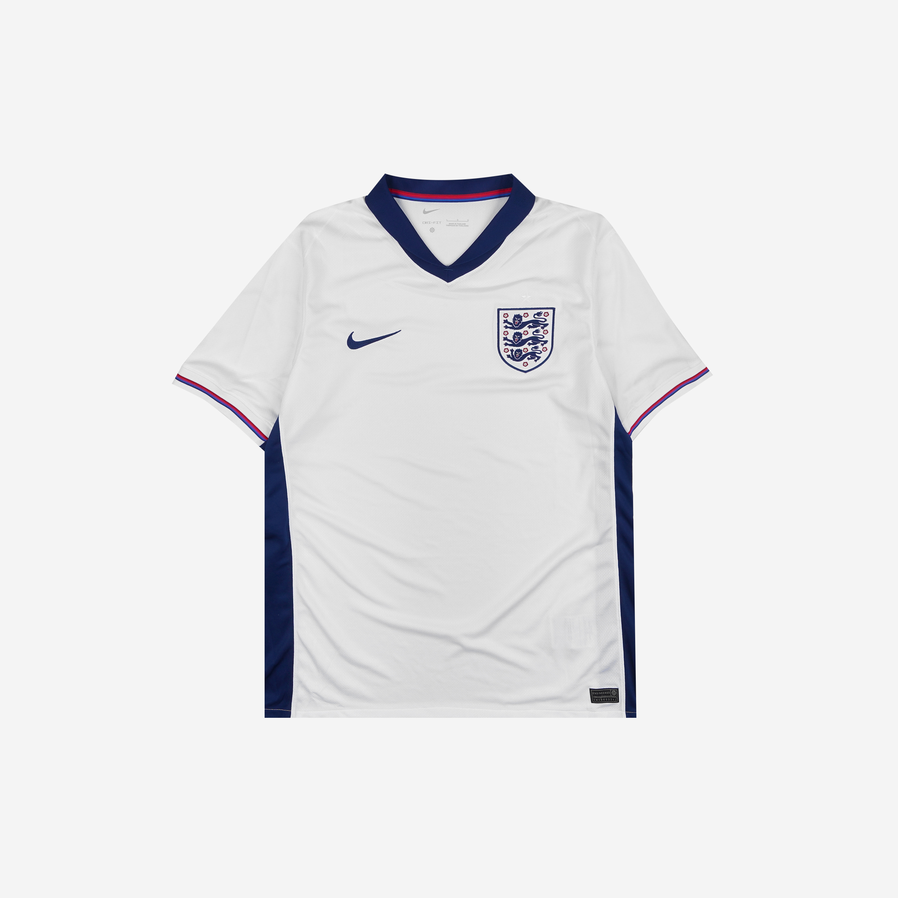 나이키 잉글랜드 2024/25 드라이핏 스타디움 홈 레플리카 저지 화이트 블루 보이드 (논 마킹 버전)(Nike England 2024/25 Dri-Fit Stadium Home Replica Jersey White Blue Void (Non Marking Ver.))