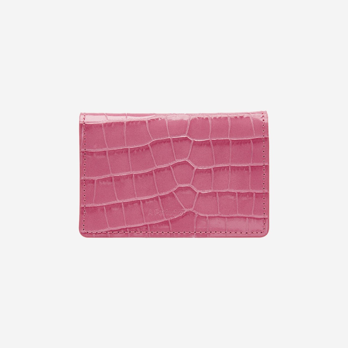 APOA Comba Accordion Wallet Croco Pink 상세 이미지 3