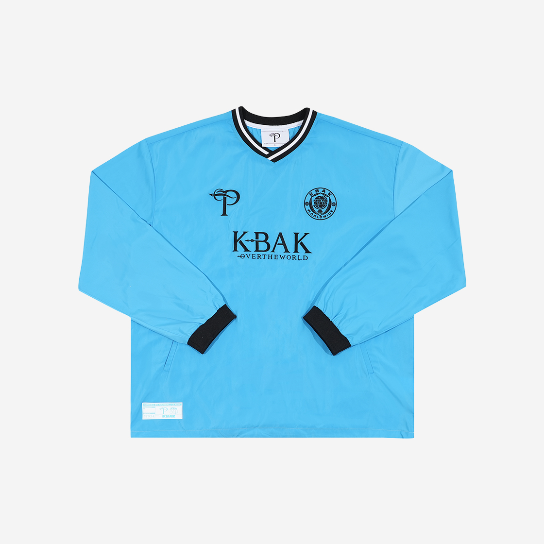 PKB24S6PI001UBL [예약 배송] Over The Pitch x KBAK Woven Sweat Top Blue