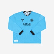 [예약 배송] Over The Pitch x KBAK Woven Sweat Top Blue