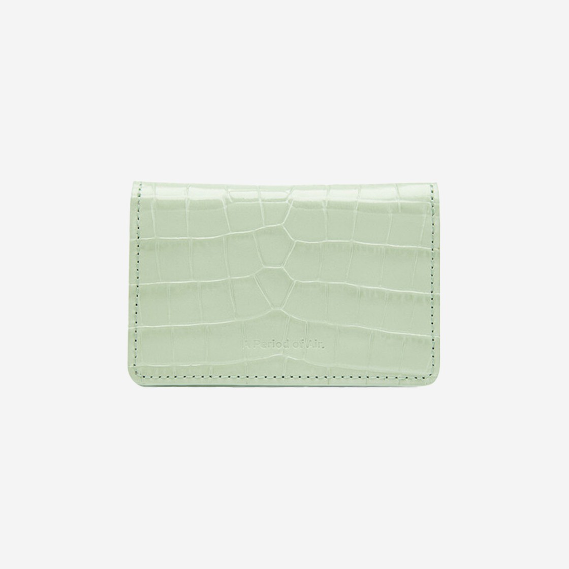 APOA Comba Accordion Wallet  Croco fog Green 상세 이미지 3