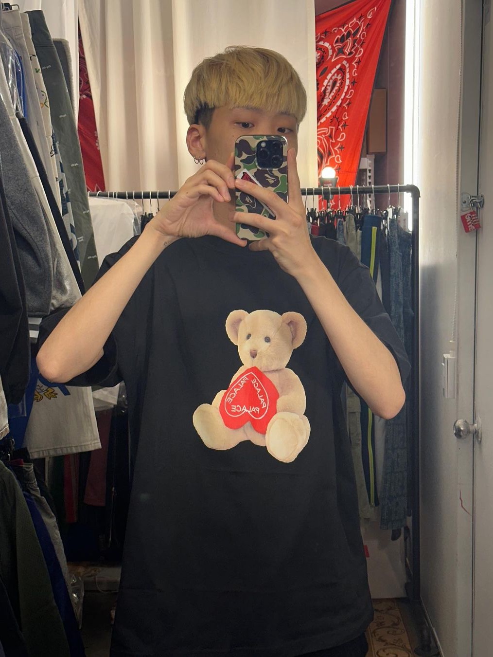 Palace Heat Sensi T-Shirt Black - 24SS, Palace Heat Sensi T-Shirt White - 24SS 착용 스타일 - 9