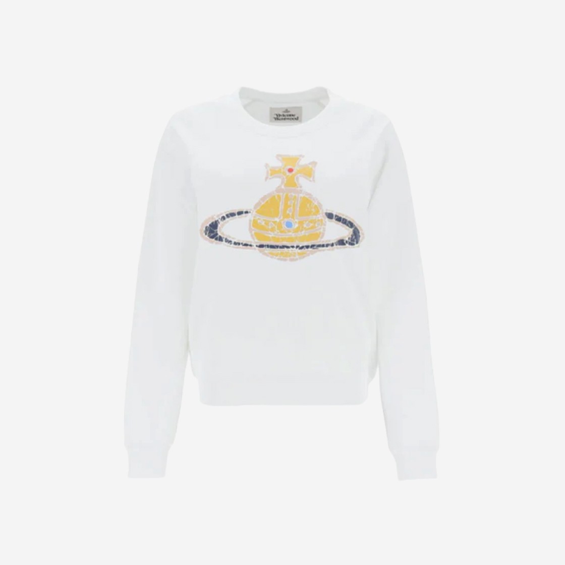 Vivienne Westwood Time Machine Raglan Sweatshirt White 상세 이미지 1