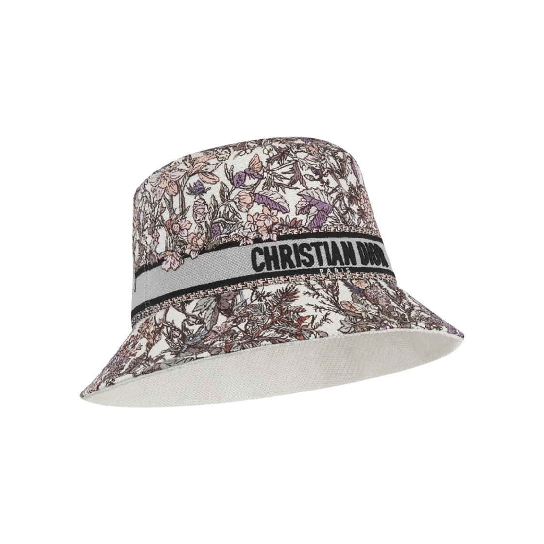 (W) Dior D-Bobby Dior 4 Saisons Hiver Small Brim Bucket Hat White Multicolor 상세 이미지 2