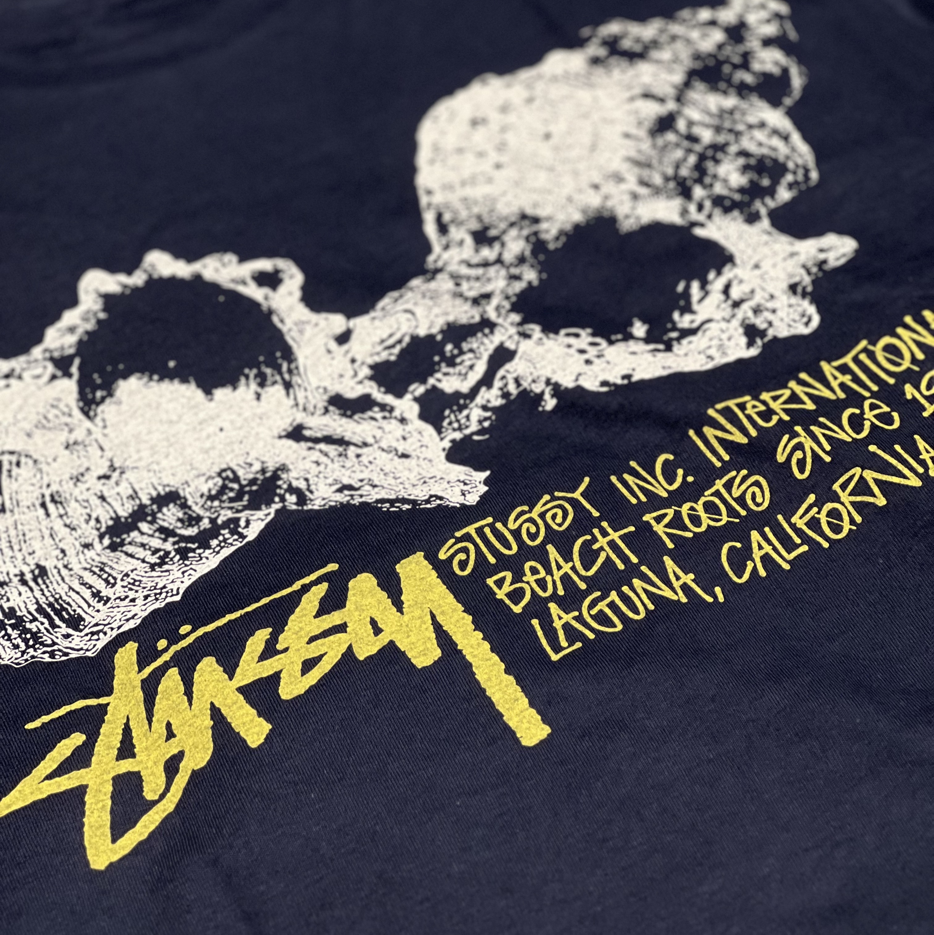 Stussy Shells T-Shirt Navy 착용 스타일