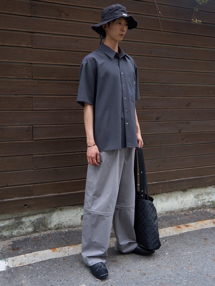 Jacquemus Le Bob Artichaut Bucket Hat Black 착용 스타일 - 4