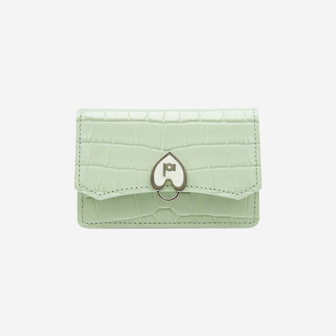 APOA Comba Accordion Wallet  Croco fog Green 상세 이미지 1