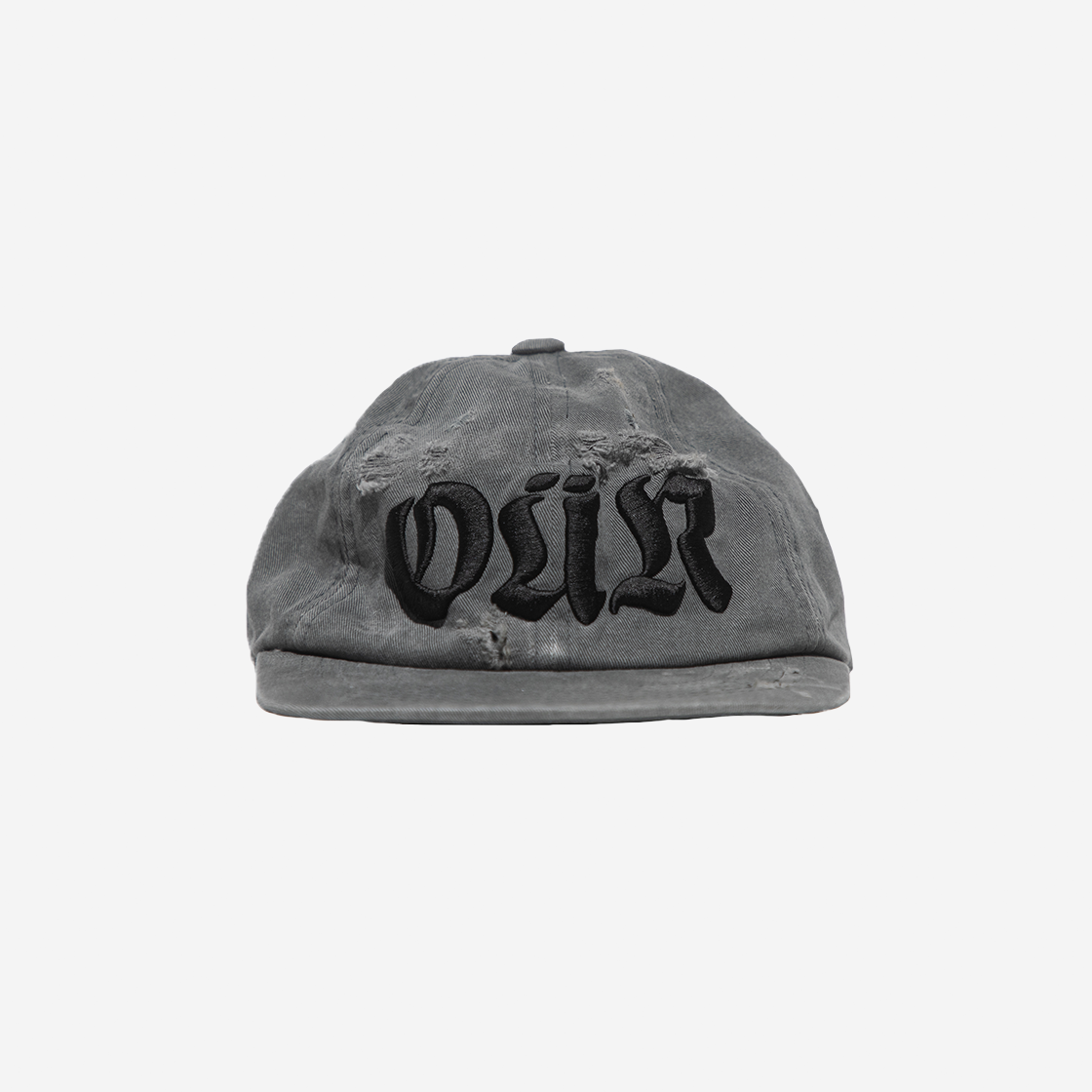 24ep1cp004CH Gatherlazy Washed Damage Our Cap Charcoal