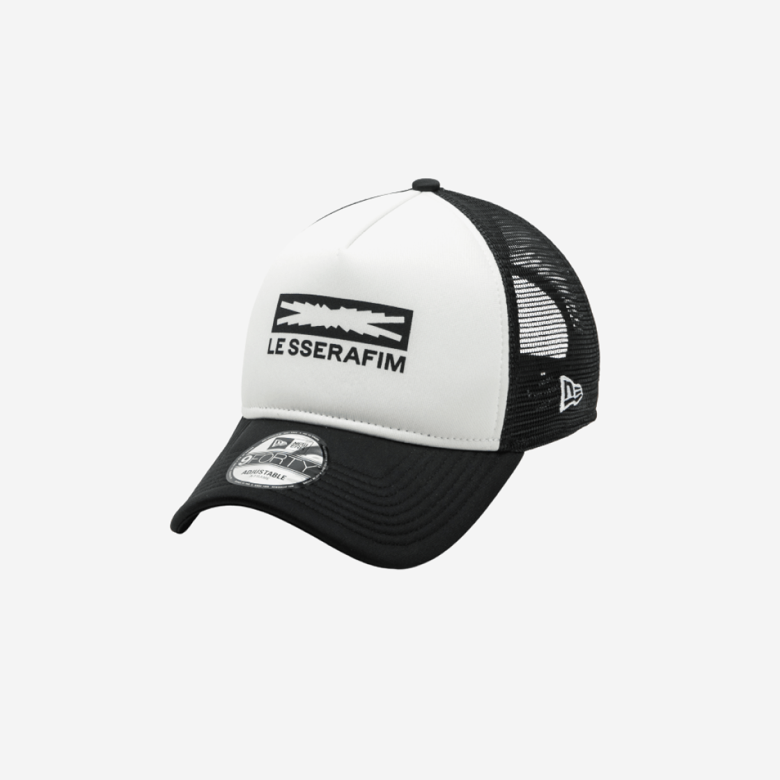 New Era x LE SSERAFIM Trucker Cap Black 상세 이미지 1