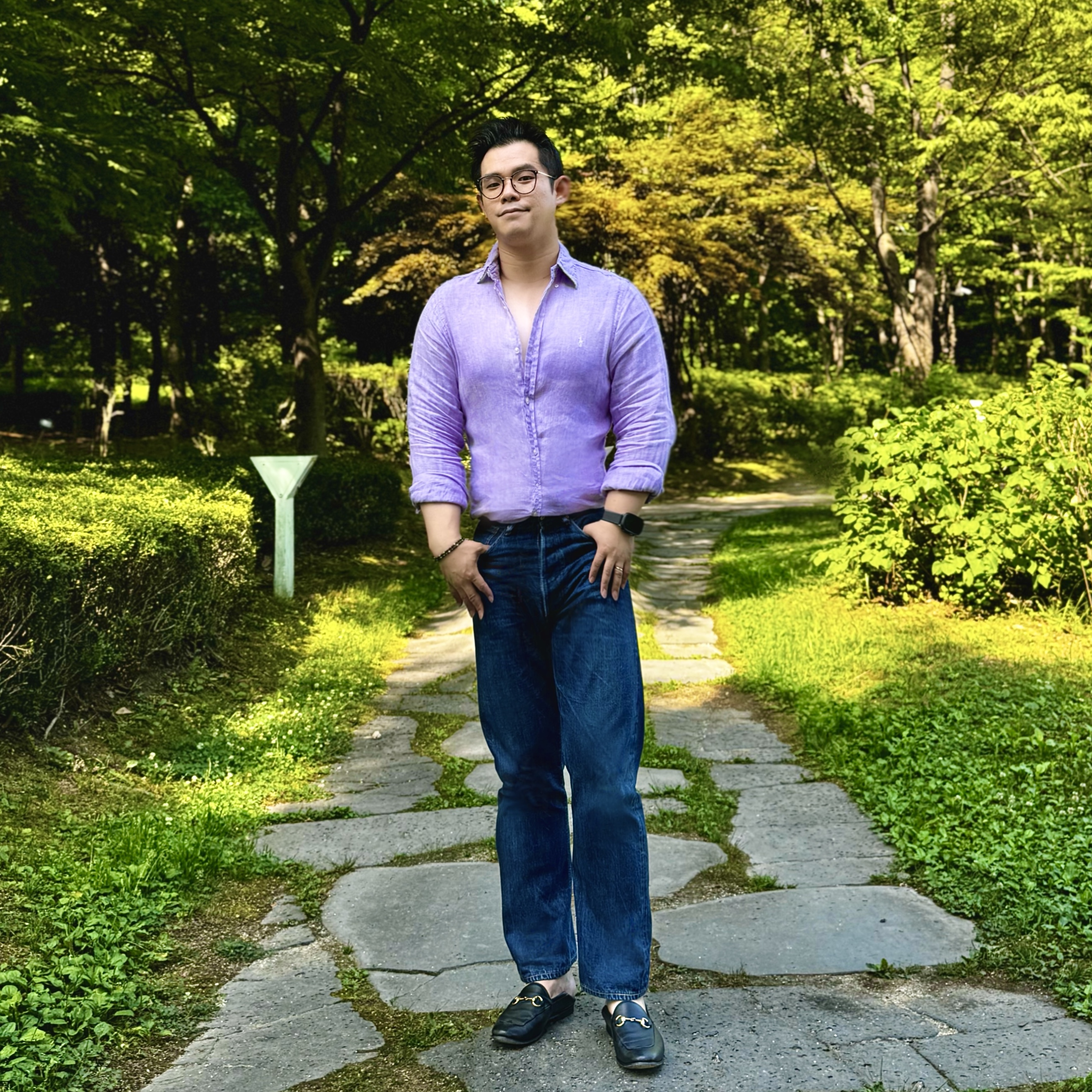 Warehouse & Co. Lot 2nd-Hand 1101 Pants Used Wash Medium Indigo, Apple Watch Ultra 2 49mm Titanium Case with Trail Loop S/M Blue Black (Korean Ver.) 착용 스타일 - 1