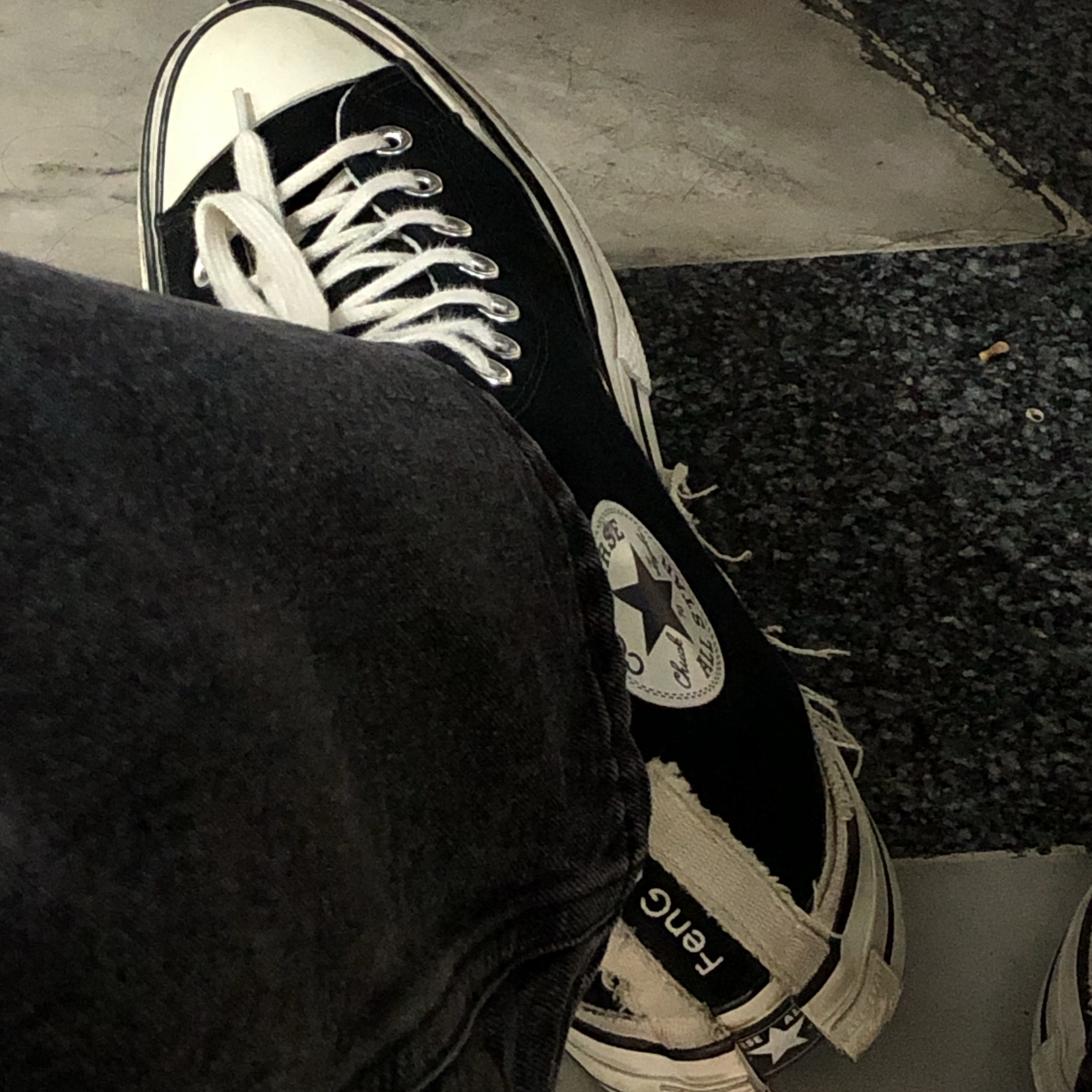 Converse x Feng Chen Wang Chuck 70 2-in-1 Natural Ivory Black 착용 스타일