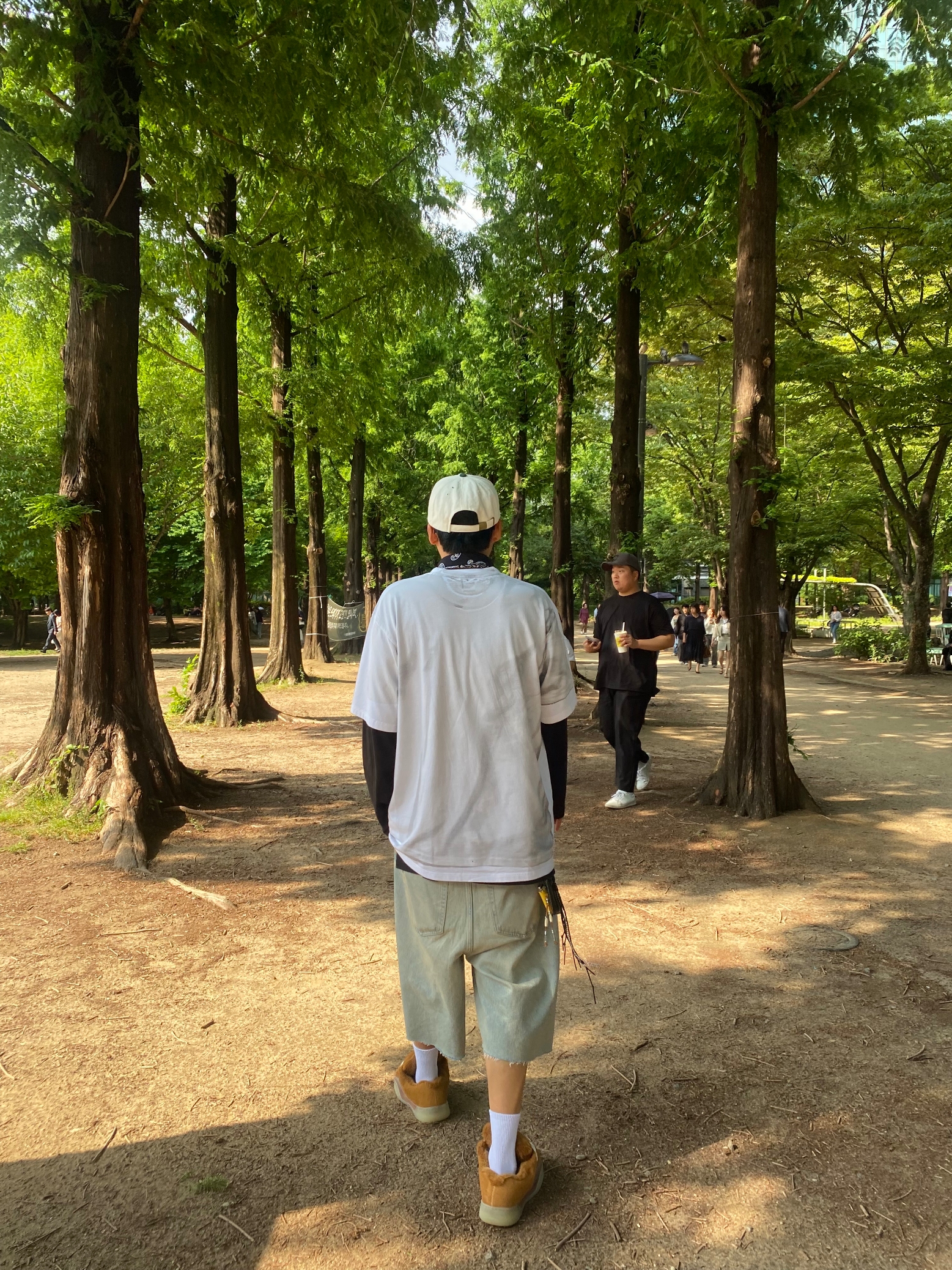 Supreme x MM6 Maison Margiela Box Logo T-Shirt White - 24SS, ERL Vamp Skate Shoe Natural Brown 착용 스타일 - 2