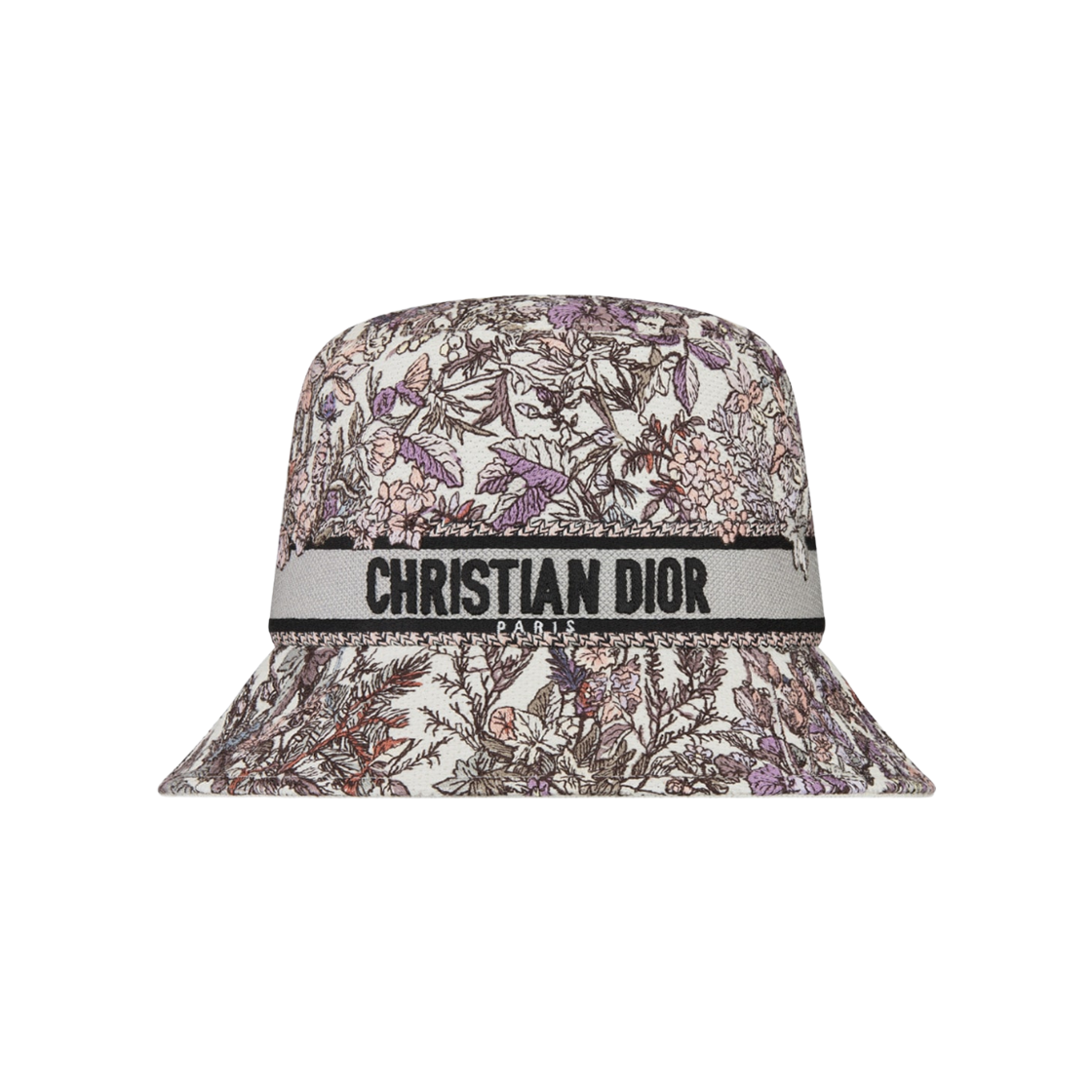 (W) Dior D-Bobby Dior 4 Saisons Hiver Small Brim Bucket Hat White Multicolor 상세 이미지 1