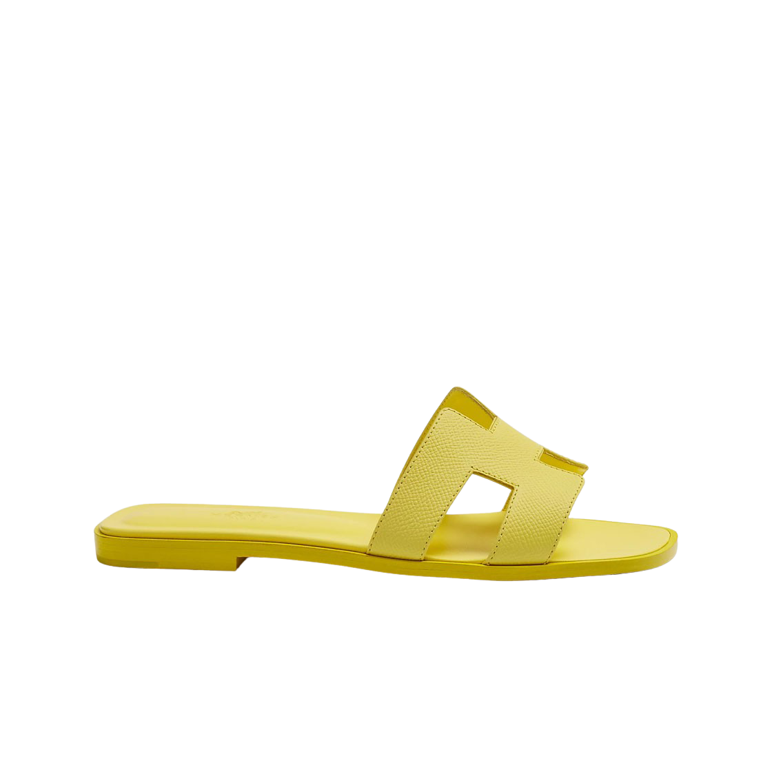 (W) Hermes Oran Sandal Epsom & Jaune Curcuma 상세 이미지 1