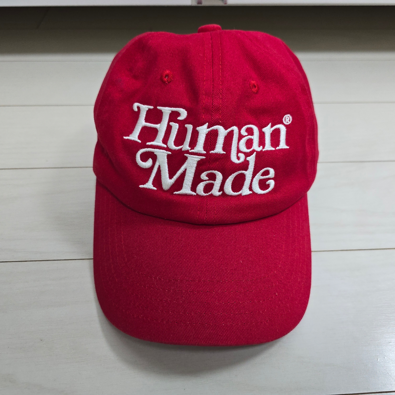 Human Made x Verdy Girls Don't Cry GDC 6-Panel Cap #3 Red - Otsumo Plaza Exclusive 착용 스타일