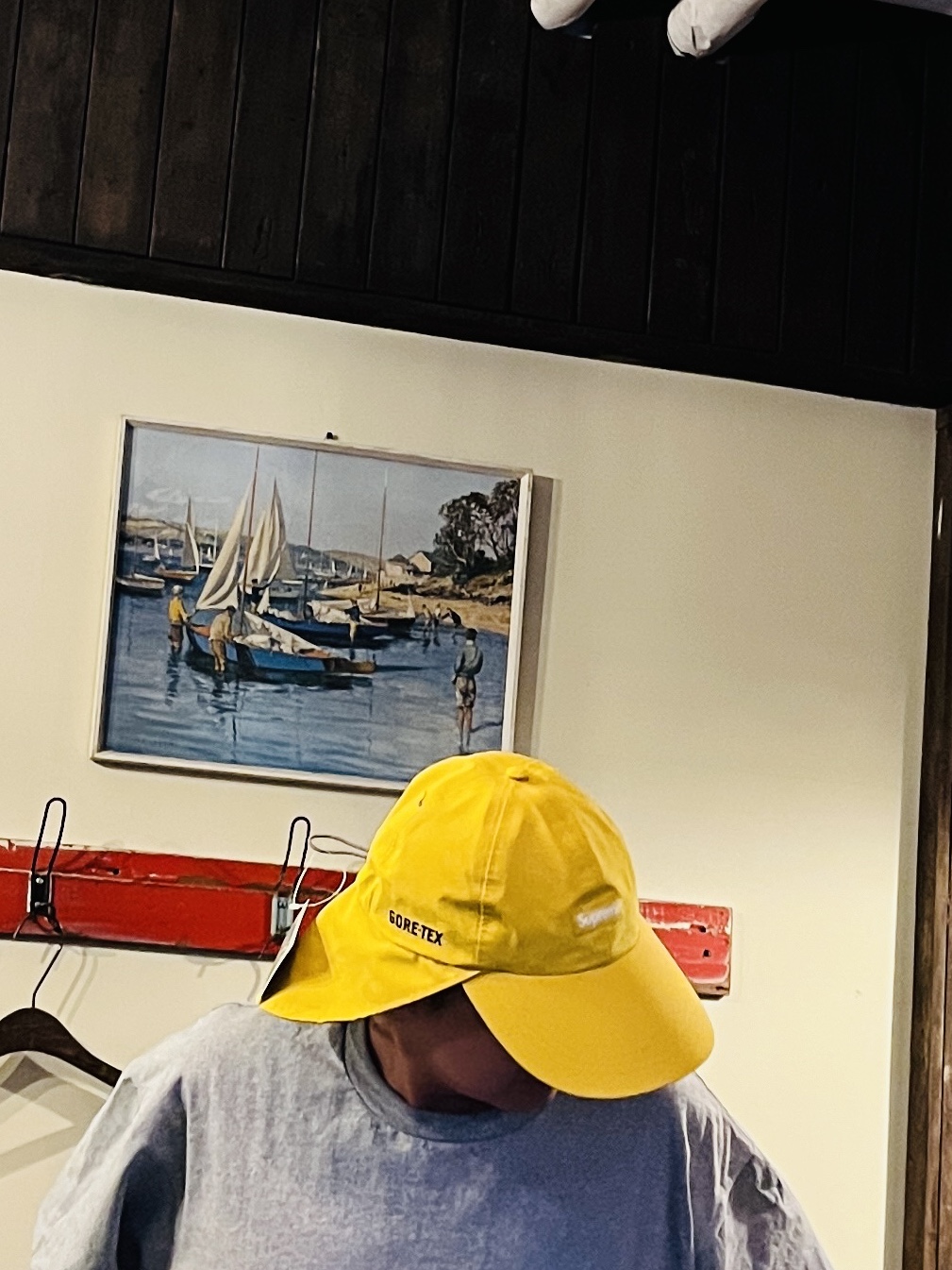 Supreme Gore-Tex Sunshield Hat Yellow - 24SS, (GS) Jordan 1 Retro High OG Chicago 2022 착용 스타일 - 4