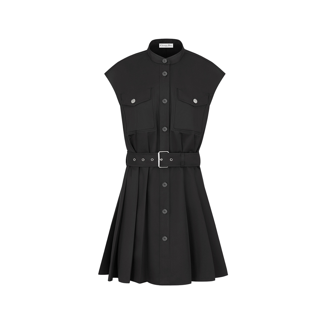 (W) Dior Short Dress Black Gabardine 상세 이미지 1