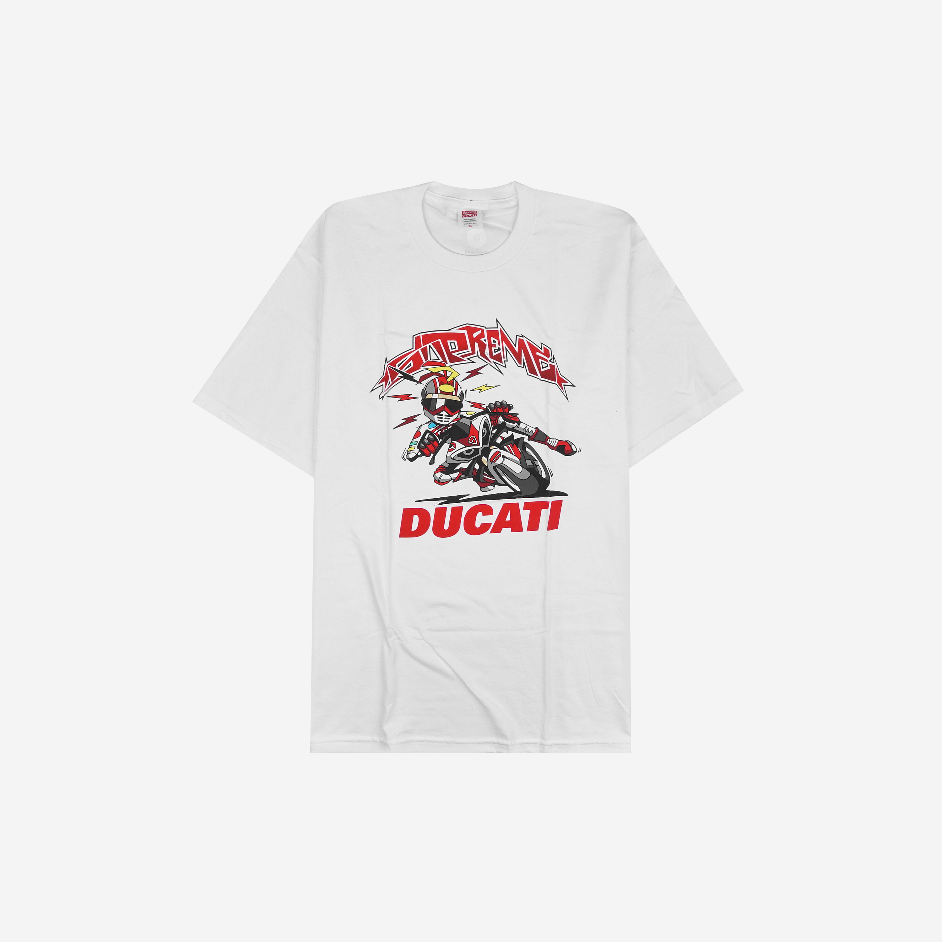 슈프림 x 두카티 바이크 티셔츠 화이트 - 24SS(Supreme x Ducati Bike T-Shirt White - 24SS)