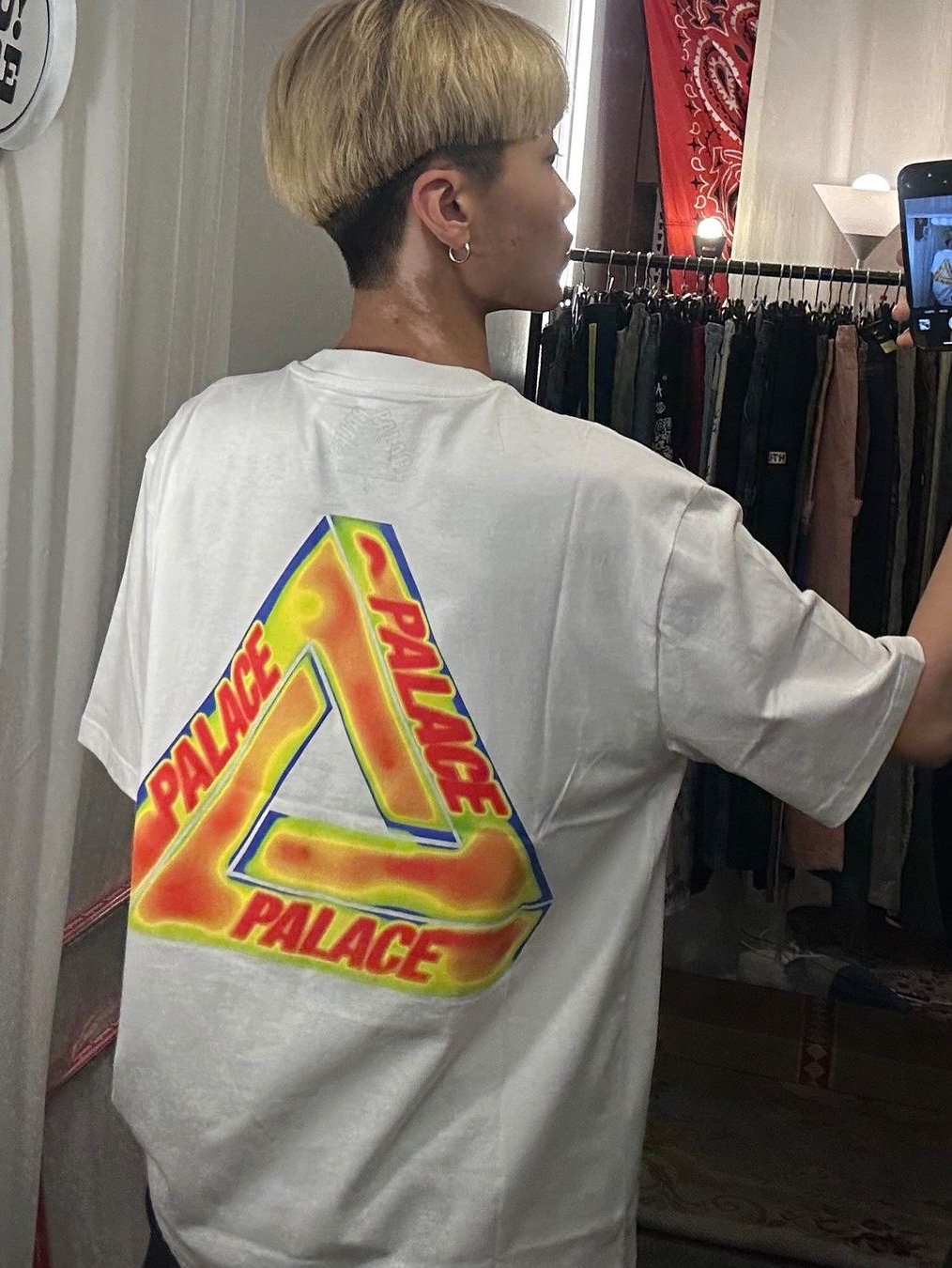 Palace Heat Sensi T-Shirt Black - 24SS, Palace Heat Sensi T-Shirt White - 24SS 착용 스타일 - 6