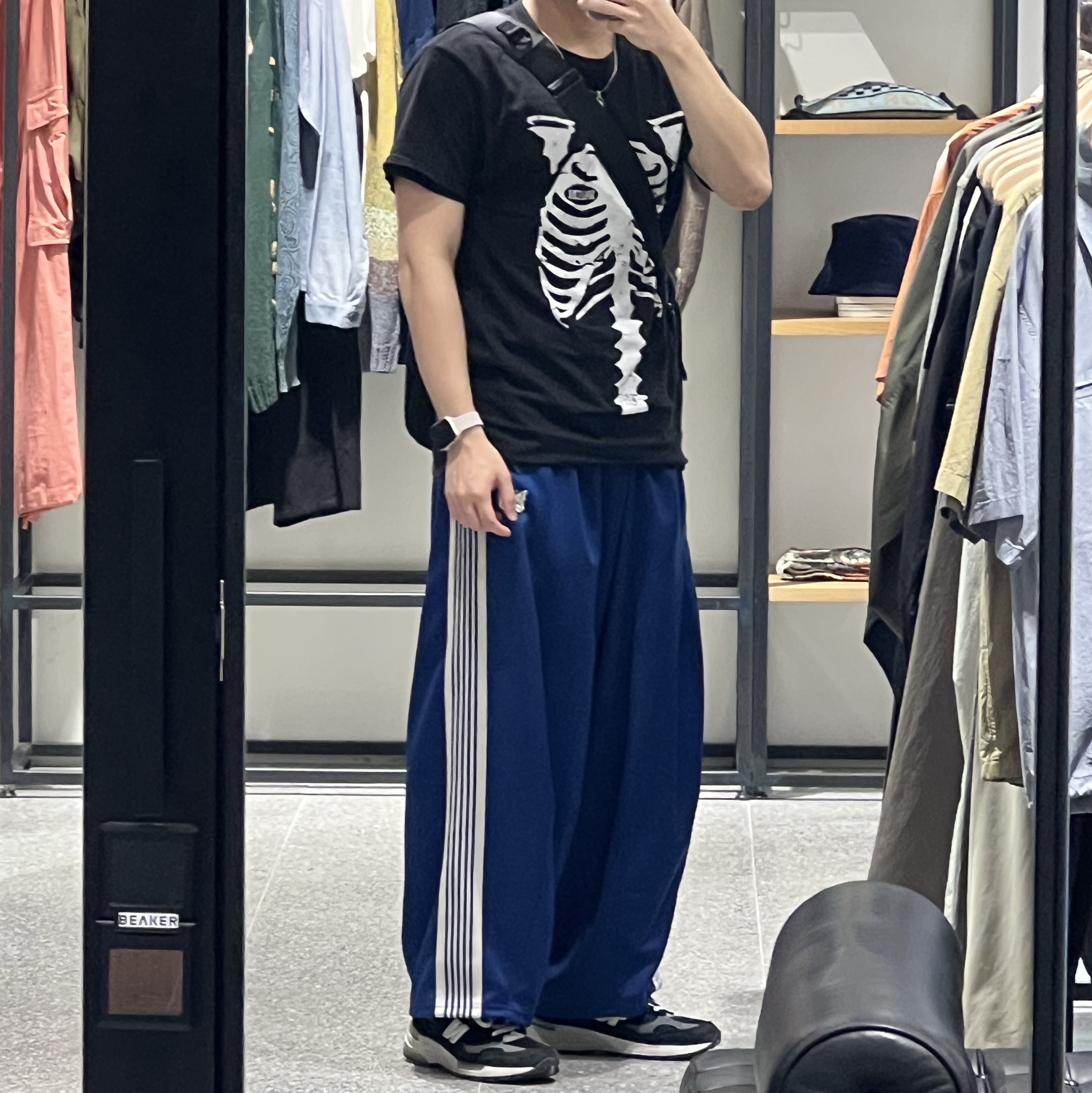 Needles H.D. Track Pants Poly Smooth Royal, Diesel Dx1342 Stainless Steel Pendant Necklace Silver 착용 스타일 - 1