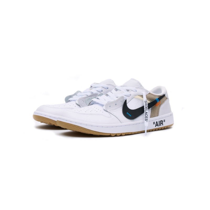 Jordan 1 Retro Low Golf White Pure Platinum 착용 스타일 - 5