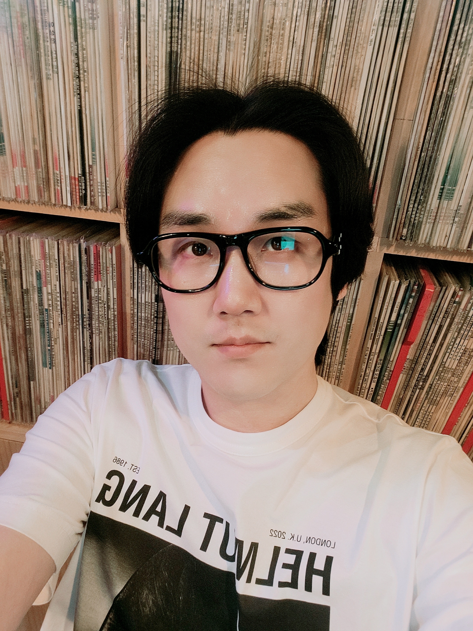 Gentle Monster x Maison Margiela MM113 Black Clear 착용 스타일 - 1