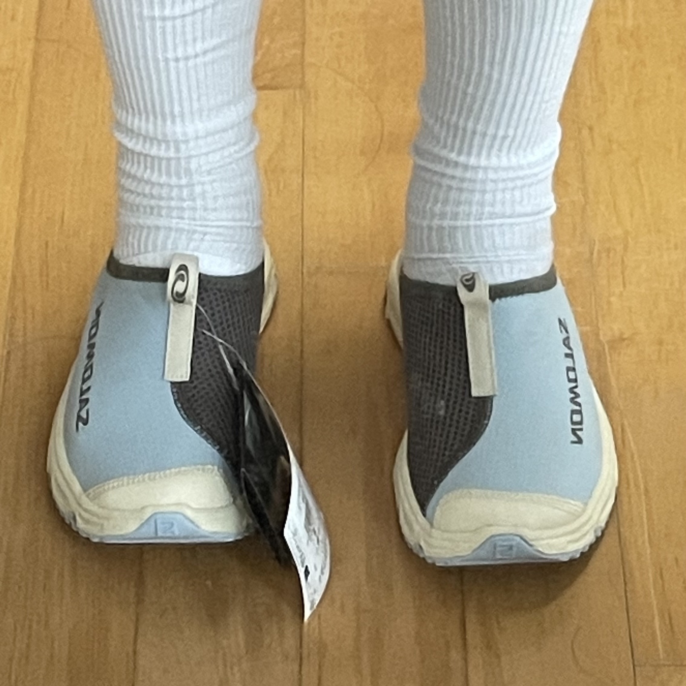 Salomon RX Slide 3.0 Bleached Sand Falcon 착용 스타일