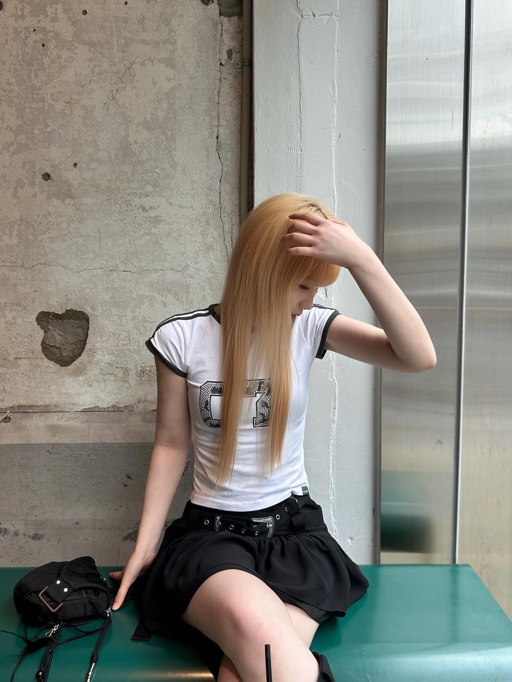 Elfelfelf Archives Women Western Skirt Black, Elfelfelf Archives Women Western Skirt Pale Green 착용 스타일