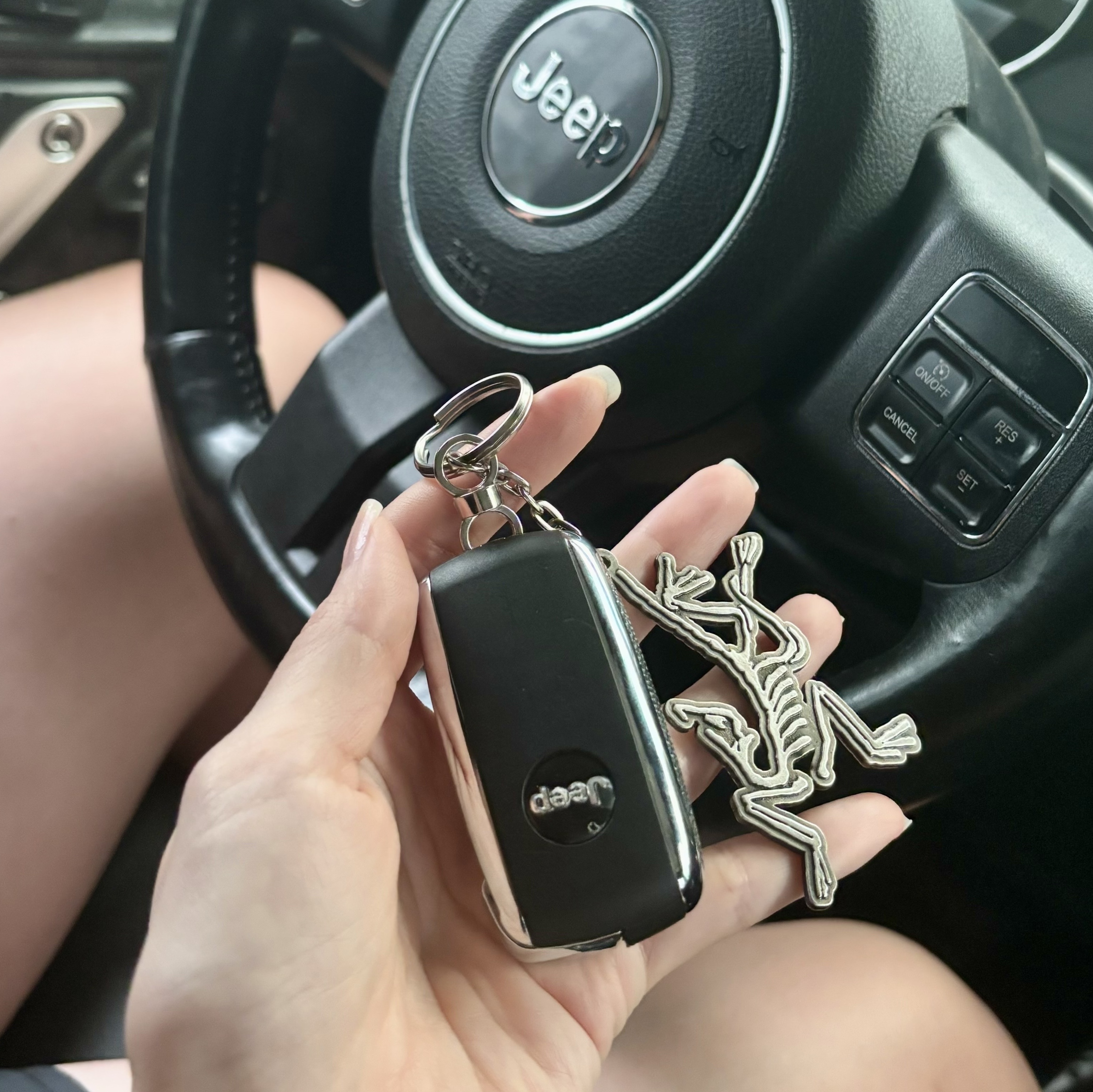 Arc'teryx Keyring Metal 착용 스타일