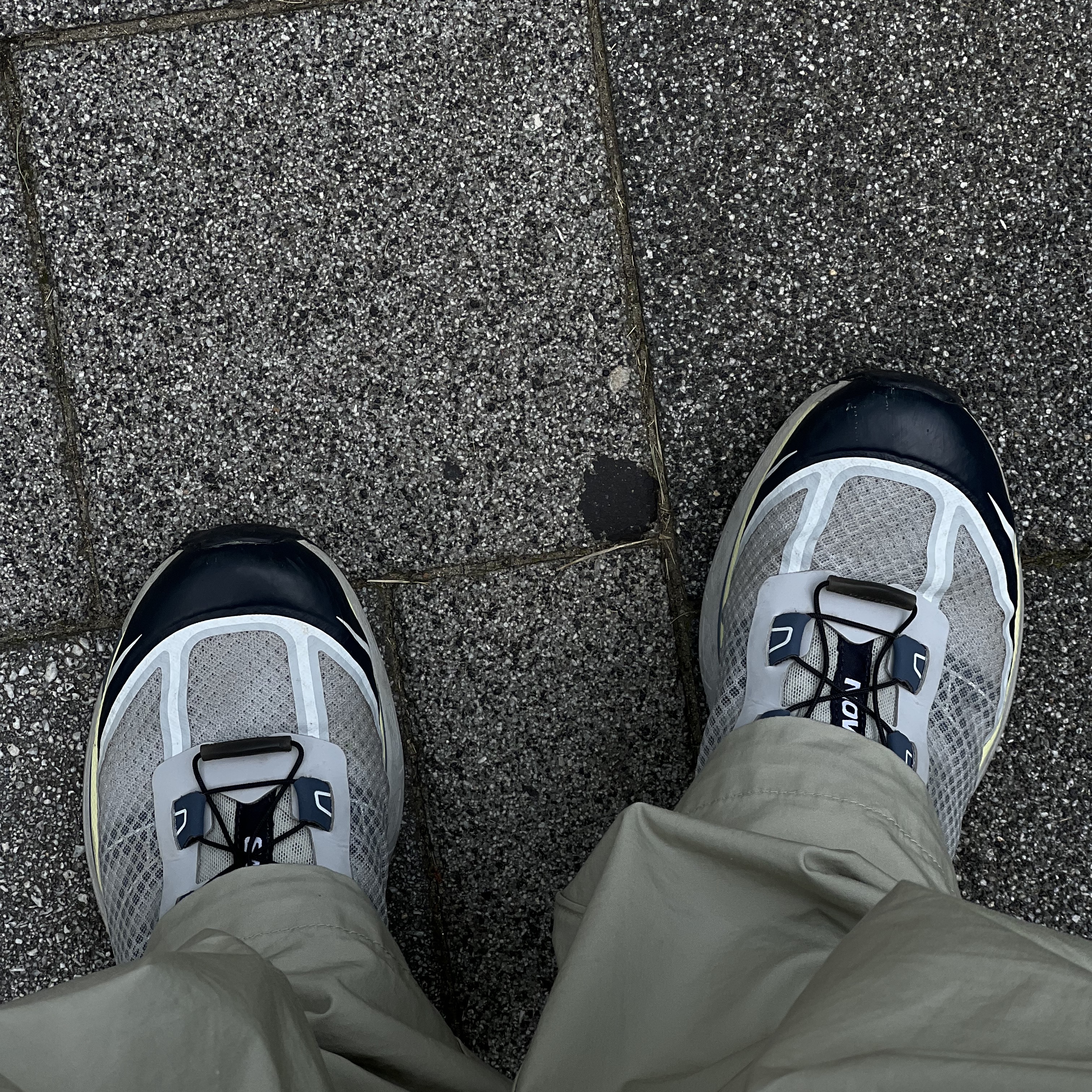 Salomon XT-6 FT Pearl Blue Night Sky 착용 스타일 - 2