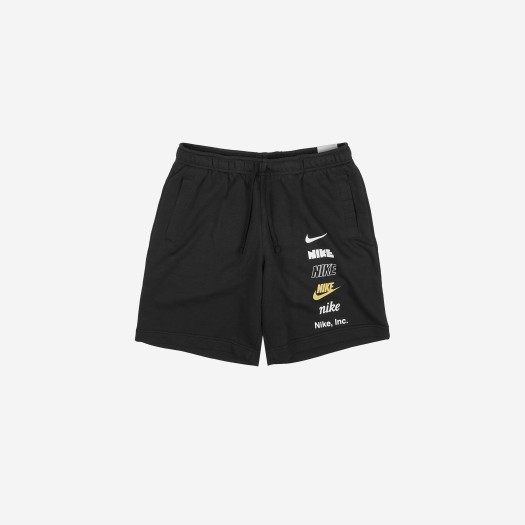 Nike Club Fleece French Terry Shorts Black - Asia