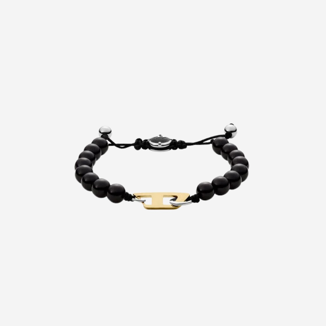 Diesel Dx1341 Agate Beaded Bracelet Black 상세 이미지 2