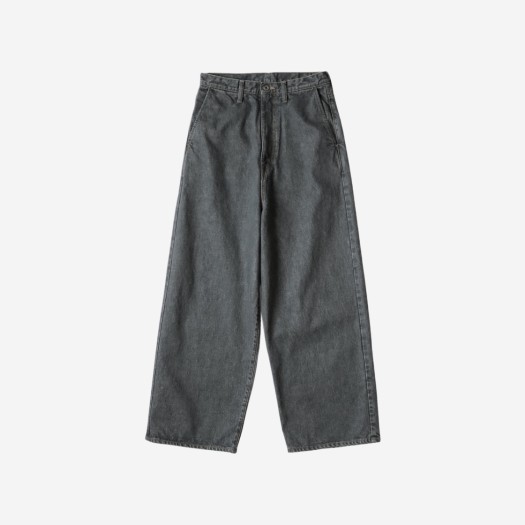 캐피탈 14oz 데님 포트 배기 팬츠 블랙 키나리