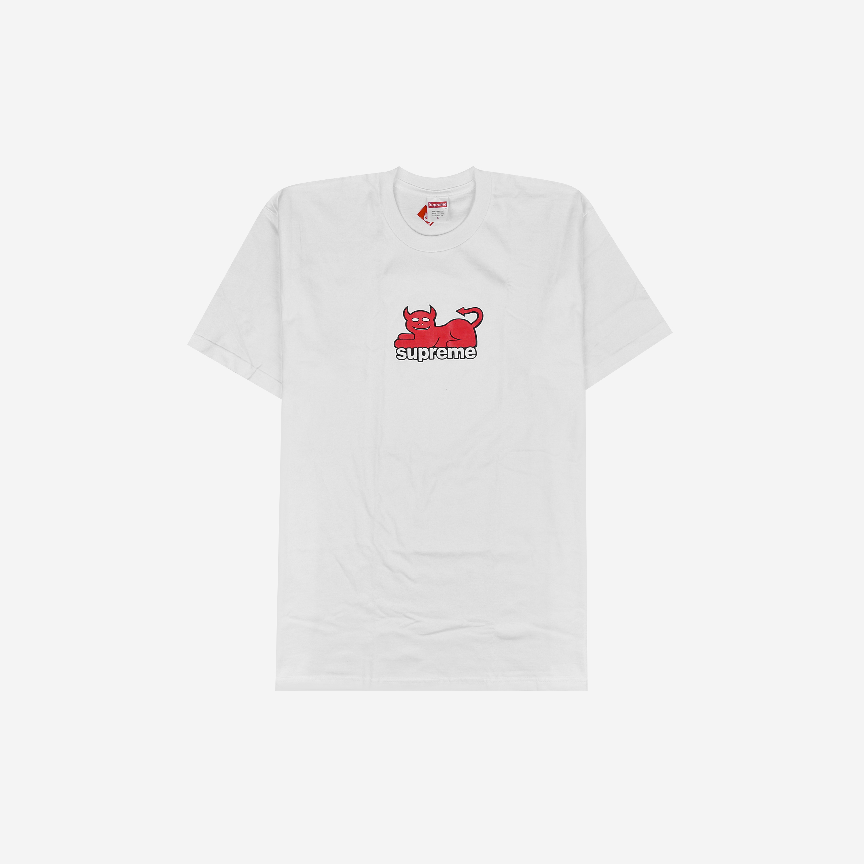 슈프림 x 토이 머신 데빌 캣 티셔츠 화이트 - 24SS | Supreme